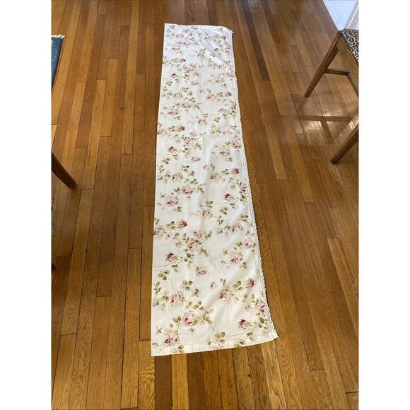 Piper & Wright Rosalie Valance Curtain Straight 86"x19 Floral Cottagecore Lace - Picture 2 of 12
